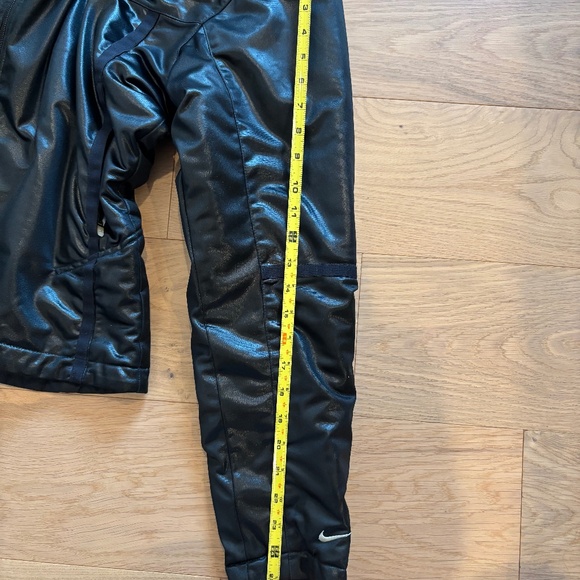Nike Black Shiny / Matte Reversible Zip Up Jacket Women's Size XL - Picture 11 of 12